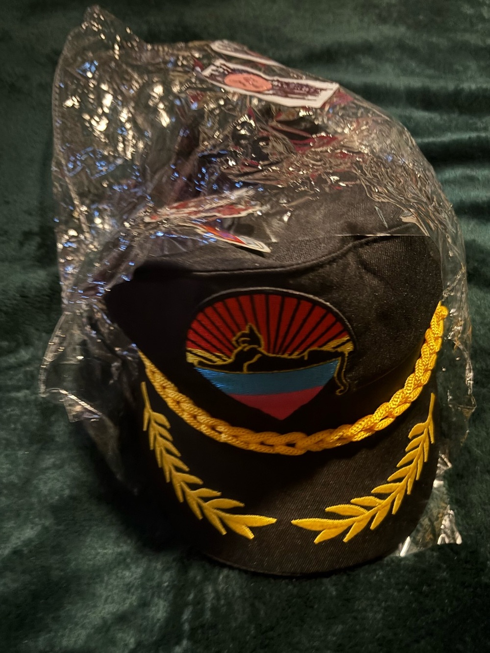 BESTOYARD JGB Cats Down Under the Stars YachtShip Cotton w/Vinyl bill Sailor Hat